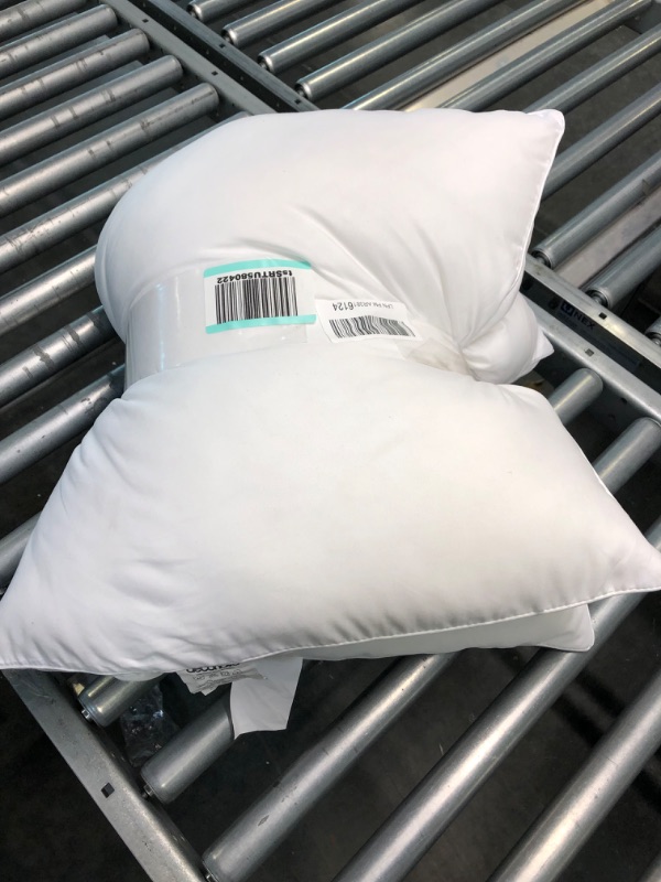 Photo 1 of Deconovo Throw Pillow Inserts 20x20 Set of 2, Bed Sofa Couch Square Pillow Forms, Decorative Indoor Outdoor Pillow Sham Stuffer, Premium Polyester Coushion Inserts 20x20 Inch (Pack of 2) White