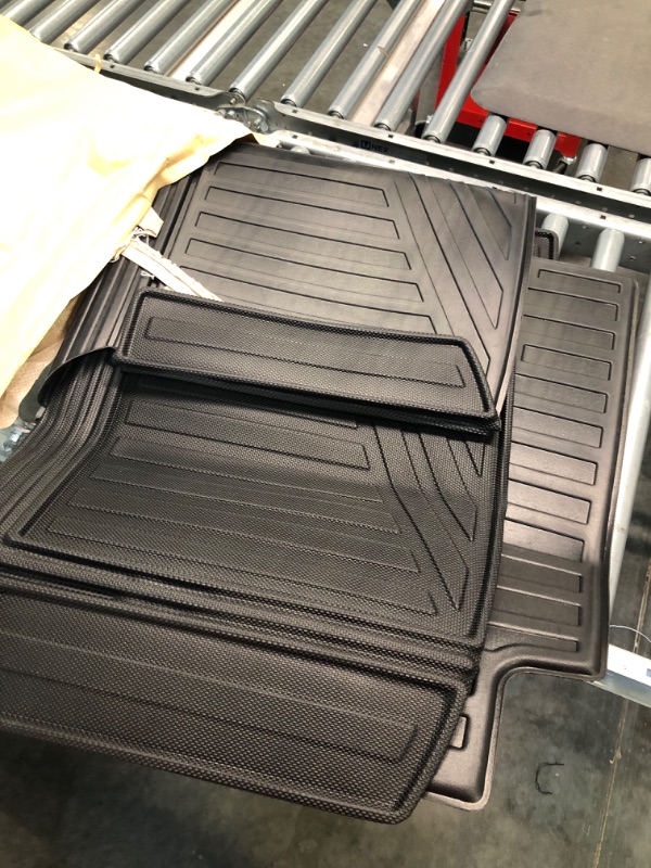 Photo 4 of Mixsuper Custom Fit Cargo Liners for 2022 2023 Nissan Pathfinder All Weather Rear Trunk Liners Cargo Mats Black