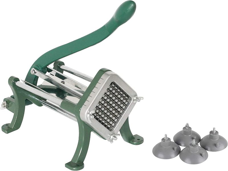 Photo 1 of  3/8 Inches French Fry Potato Cutter with Suction Feet Vegetable Slicer for Home or Commercial Use, 1 Piece Blade with 4 Suction Feet