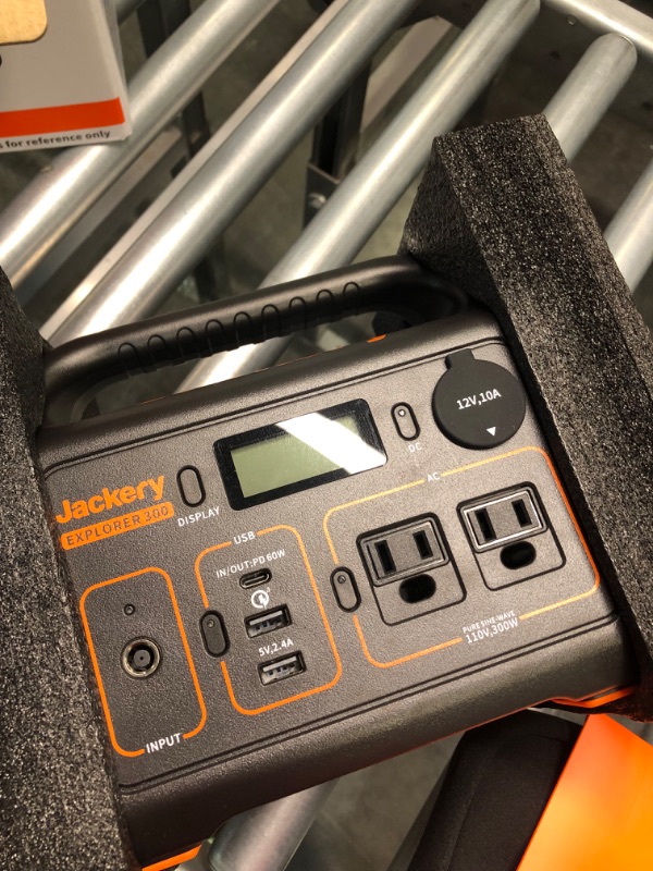 Photo 6 of Jackery Portable Power Station Explorer 300, 293Wh Backup Lithium Battery, 110V/300W Pure Sine Wave AC Outlet, Solar Generator (Solar Panel Not Included) for Outdoors Camping Travel Hunting Blackout