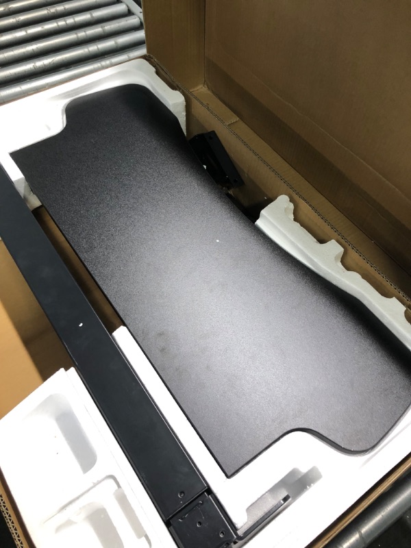 Photo 1 of TechOrbits Standing Desk Converter - 32 Inch Adjustable Sit to Stand Up Desk Workstation, MDF Wood, Ergonomic Desk Riser with Keyboard Tray, Desktop Riser for Home Office Computer Laptop, Black 32"