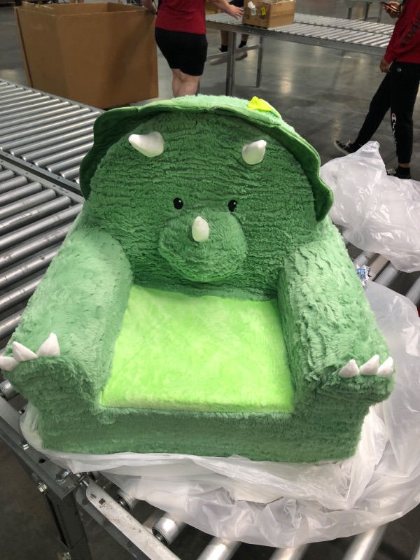 Photo 1 of Soft Landing Sweet Seats, Premium and Comfy Toddler Lounge Chair with Carrying Handle & Side Pockets – Dinosaur