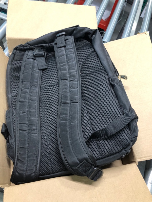 Photo 1 of Fisher Price Diaper Bag Backpack - Signature Collection, with Cell Phone and Tablet Pockets and Stroller Clips (Black)