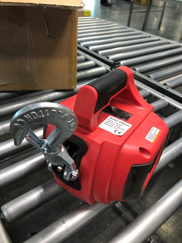 Photo 1 of Anbull Drill Winch Hoist Portable Drill Winch of 750 LB Capacity with 40 Feet Steel Wire Drill Winch for Lifting & Dragging