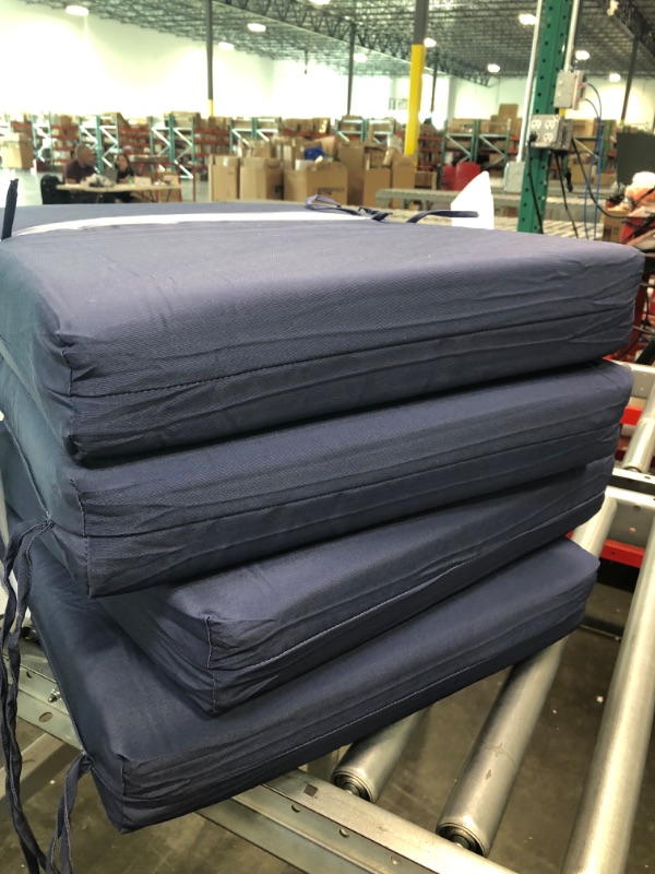 Photo 3 of 4 Pack Blue Patio Pillows 16 x 18.5 inches