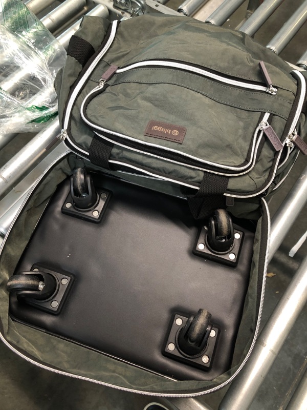 Photo 4 of Biaggi Zipsak Boost Rolling Folding Luggage with BONUS Packing Cube - Ideal for Carry-on Travel (Grey)