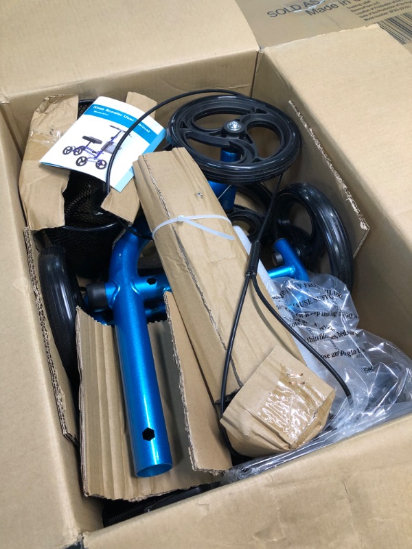Photo 1 of Healconnex Knee Scooter?Steerable Knee Walker, Economical Knee Scooter for Foot Injuries Best Crutches Alternative Blue