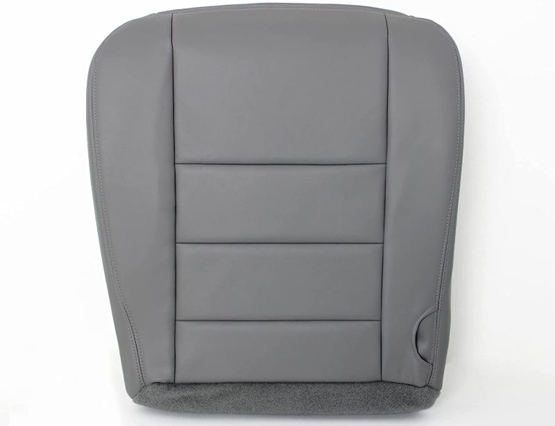 Photo 1 of Auto Upholstery (Compatible with 2003-2007 Ford F-250 Lariat Leather Seat Cover: Driver Bottom, Gray