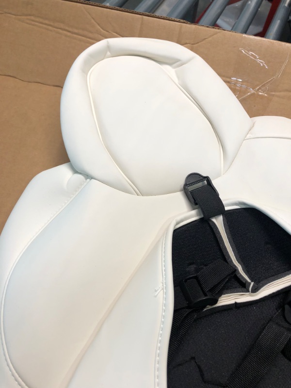 Photo 5 of Maysoo Tesla Seat Covers Model Y white car seat covers Nappa Car Seat Covers,Tesla Model Y 2023 2022 2021 2020 Seat Cover Car Interior Cover All Weather Protection(White-Nappa,Model Y(Front Seat Kit))