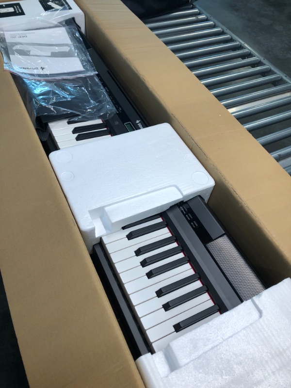 Photo 3 of Donner DEP-20 Beginner Digital Piano 88 Key Full Size Weighted Keyboard, Portable Electric Piano with Sustain Pedal, Power Supply DEP-20 Weighted Digital Piano