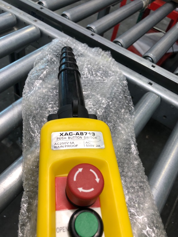 Photo 4 of Garosa 6 Ways Hoist Push Button Switch, Crane Pendant Control Station, Lifting Pendant Controller, UP Down Emergency Stop, Single Row, 500V 5A for Hoist Crane Control