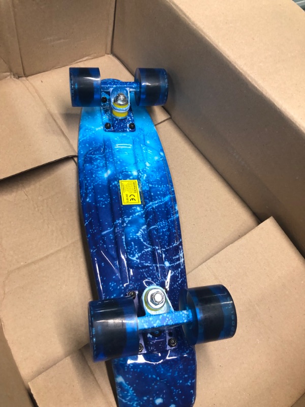 Photo 3 of Skateboards Complete 22 Inch Mini Cruiser Retro Skateboard for Kids Boys Youths Beginners