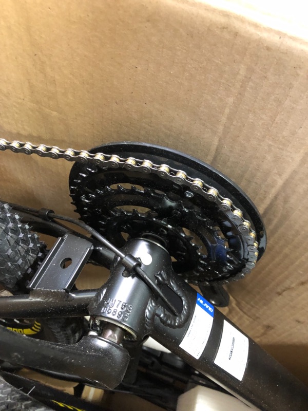 Photo 1 of Hiland Aluminum Mountain Bike 27 Speeds, Hydraulic Disc-Brakes,Lock-Out Suspension Fork,27.5 inch Wheel,3 Sizes for Men Mens Mountain Bike Adult Womens Bicycle Black&Yellow Large