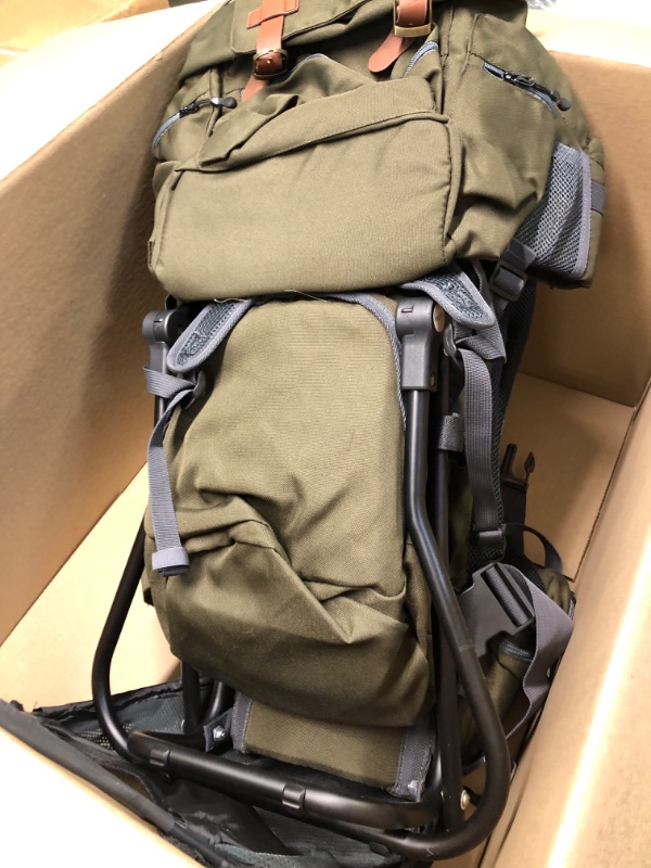 Photo 1 of ClevrPlus Urban Explorer Child Carrier Hiking Baby Backpack, Olive Green