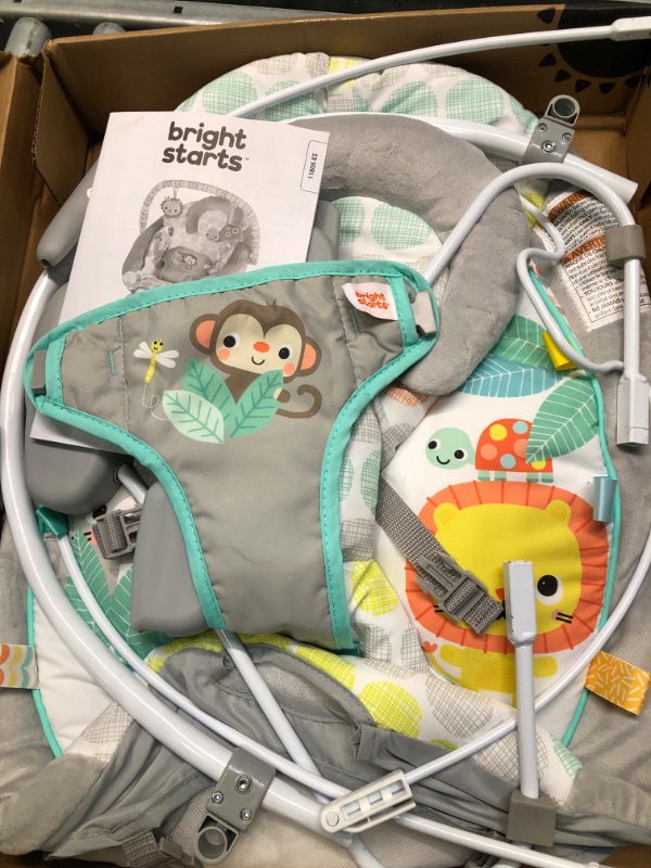 Photo 1 of Bright Starts Whimsical Wild Comfy Baby Bouncer Seat with Soothing Vibration and Music