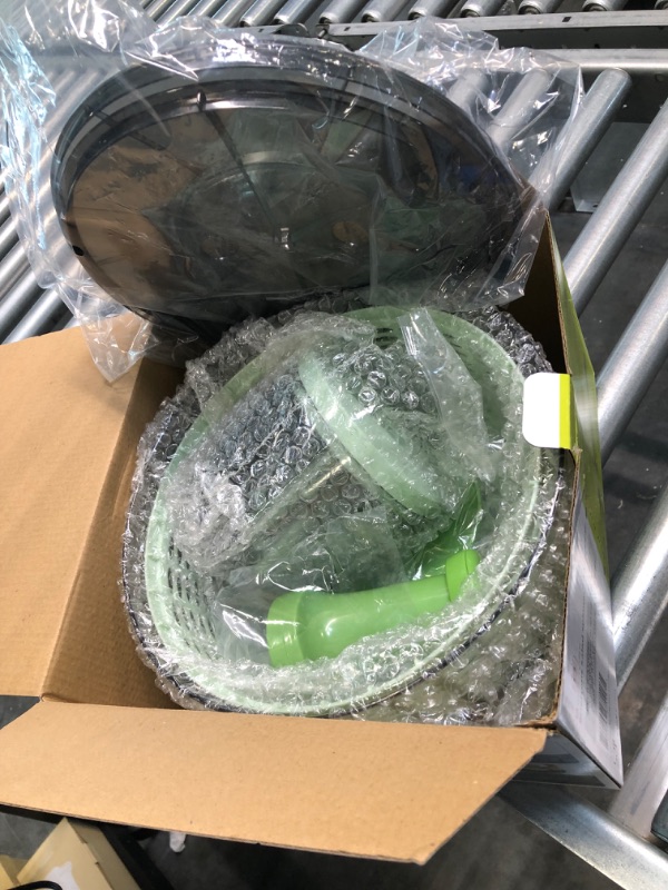 Photo 2 of Brieftons Salad Spinner and Chopper: Large 6.3-Quart Lettuce Greens Vegetable Washer Dryer, with Bonus 0.95-Quart Veggie Chopper Mixer, Compact Storage, Easy Push Operation for Quick Veggie Prepping