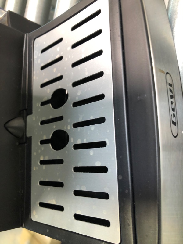 Photo 6 of Gevi Espresso Machines 15 Bar Fast Heating Cappuccino Coffee Maker with Foaming Milk Frother Wand for Espresso, Latte Machiato, 1.25L Removable Water Tank, Double Temperature Control System, 1350W Silver Espresso Machine