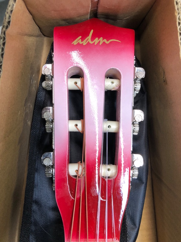 Photo 3 of ADM Beginner Acoustic Classical Guitar 30 Inch Nylon Strings Wooden Guitar Bundle Kit for Kid Boy Girl Student