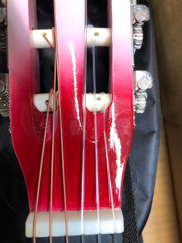 Photo 6 of ADM Beginner Acoustic Classical Guitar 30 Inch Nylon Strings Wooden Guitar Bundle Kit for Kid Boy Girl Student