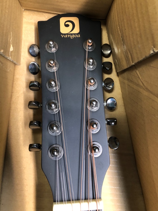 Photo 1 of Acoustic Guitar, Cutaway Acoustic Guitar Full Size Dreadnought Acustica Guitarra Bundle with Gig Bag for Adults Teens Beginners Professionals, Black by Vangoa
