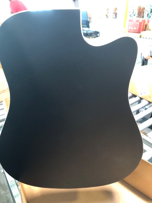 Photo 1 of Acoustic Guitar, Cutaway Acoustic Guitar Full Size Dreadnought Acustica Guitarra Bundle with Gig Bag for Adults Teens Beginners Professionals, Black by Vangoa
