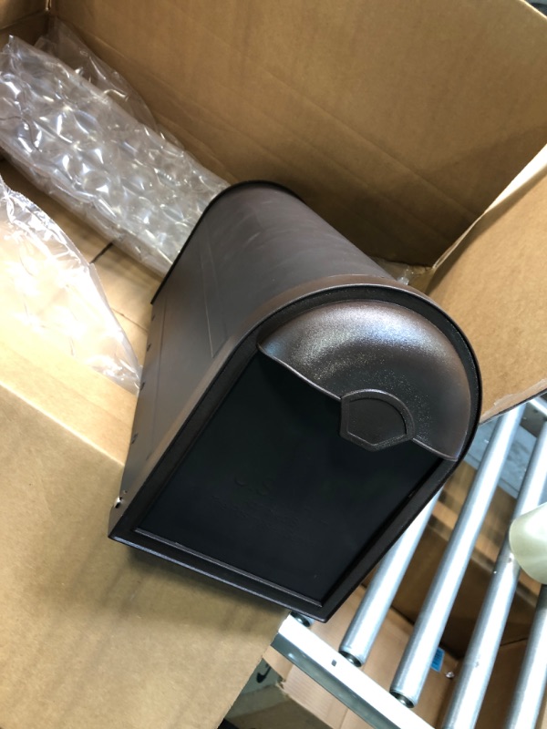 Photo 1 of Architectural Mailboxes 8830RZ-10 Winston Post Mount Mailbox, Rubbed Bronze
