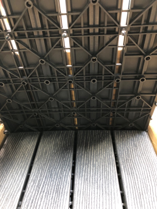 Photo 4 of MERCHY HERO Balcony Flooring – 12-Pack Interlocking Deck Tiles – 12 x 12-inch Floor Tiles – Flooring Tiles for Balcony, Patio, Porch, Indoor, Outdoor – Waterproof and Weatherproof