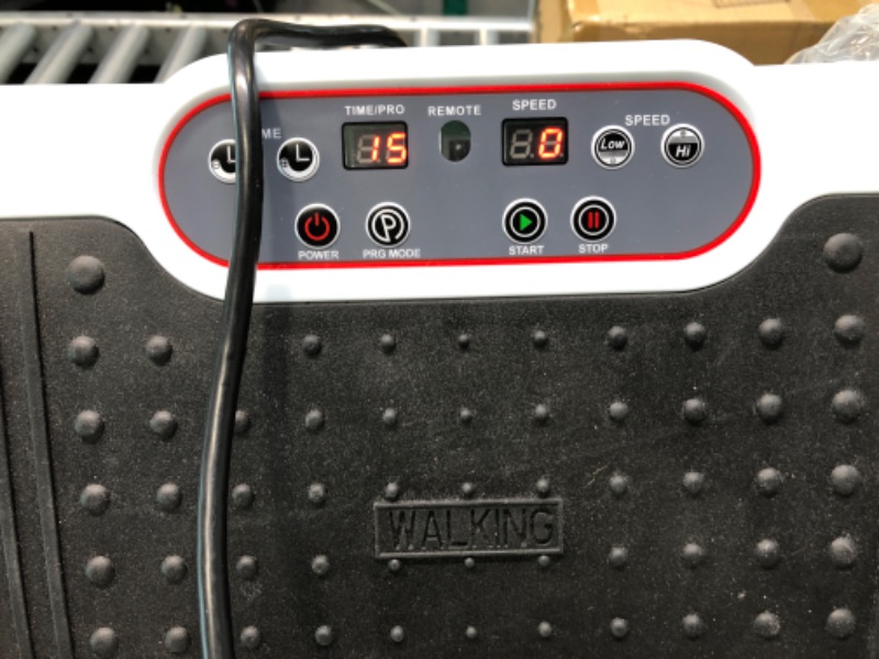 Photo 3 of Lifepro Waver Vibration Plate Body Exercise Workout Equipment Machine Set, White