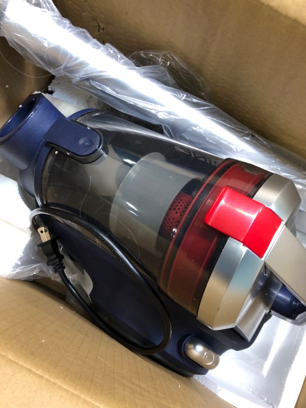 Photo 5 of PINETAN Bagless Cyclone Canister Vacuum Cleaner, with Cyclone Filtration, Lightweight Design & Powerful Suction, Multi-Surface Cleaning Nozzle and Automatic Cord Rewind - Ocean Blue, UC612