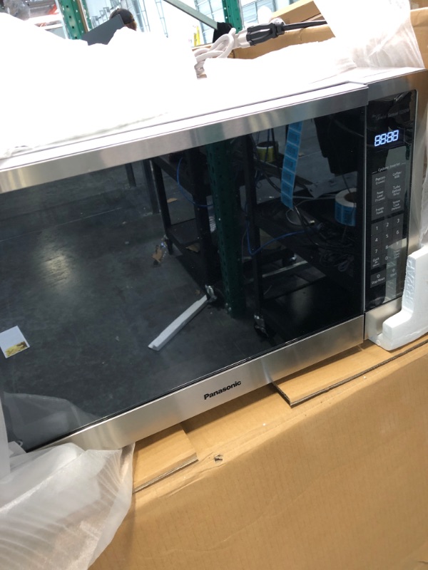 Photo 1 of Panasonic Microwave Oven & Microwave Oven NN-SN966S Stainless Steel Countertop/Built-In with Inverter Technology and Genius Sensor, 2.2 Cubic Foot, 1250W
