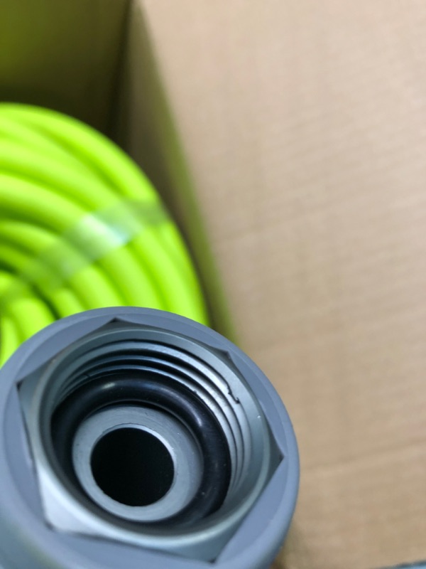 Photo 2 of Flexzilla HFZG5100YWS Garden Hose, 5/8" (inches) x 100' (feet), ZillaGreen w/SwivelGrip & HFZG550YW Garden Lead-In Hose 5/8 In. x 50 ft, Heavy Duty, Lightweight, Drinking Water Safe 5/8" (inches) x 100' (feet) Hose + Lead-In Hose