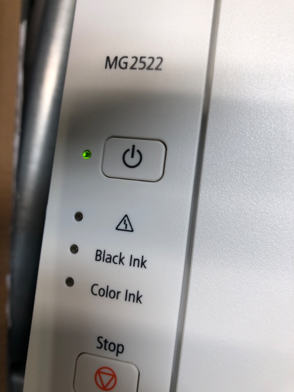 Photo 3 of Canon PIXMA MG2522 Wired All-in-One Color Inkjet Personal Printer, Scanner & Copier, White + Printer Cable
