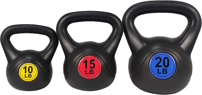 Photo 1 of BalanceFrom Wide Grip Kettlebell Exercise Fitness Weight Set, Multiple Sizes
