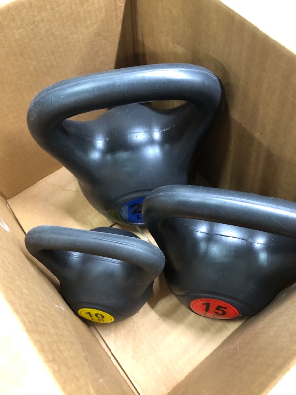 Photo 2 of BalanceFrom Wide Grip Kettlebell Exercise Fitness Weight Set, Multiple Sizes
