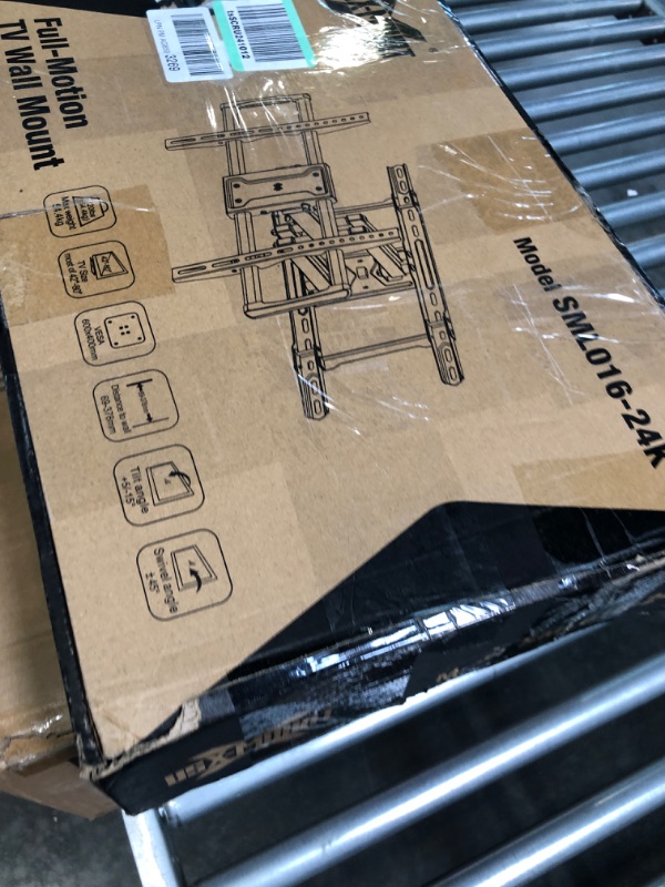 Photo 1 of USX MOUNT Full Motion TV Wall Mount 42"-80" TVS, Fits 16" 18" or 24" Studs, Heavy Duty TV Mounts Bracket with Dual Articulating Arms Tilt Swivel Extension Max VESA 600x400mm, Weight Capacity 120lbs