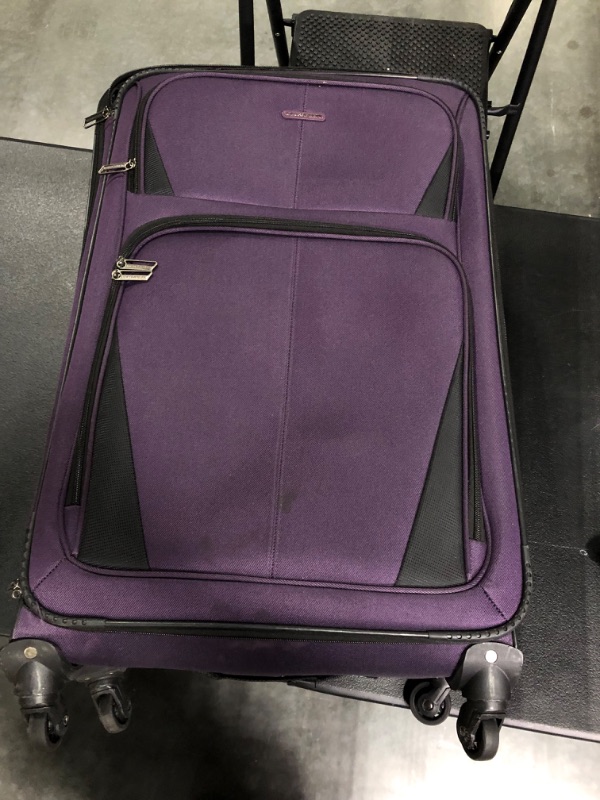 Photo 2 of *** MISSING THE 25INCH LUGGAGE                                                                                                                                       
U.S. Traveler Anzio Softside Expandable Spinner Luggage, Burgundy, 3-Piece Set (22/26/30)