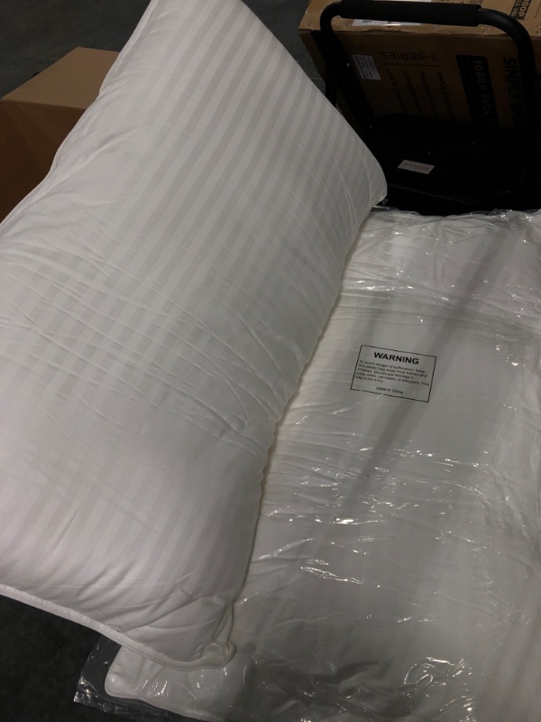 Photo 2 of Beckham Hotel Collection Bed Pillows King Size Set of 2 - Down Alternative Bedding Gel Cooling Big Pillow for Back, Stomach or Side Sleepers