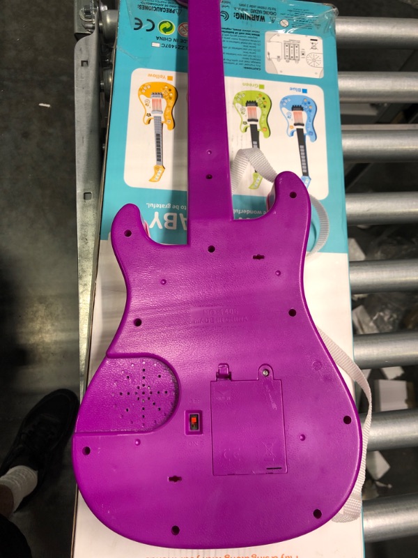 Photo 4 of M SANMERSEN Kids Guitar for Girls Music Toys Guitar for Kids Toddler Electric Guitar with Strap Kids Pink Guitar Musical Instrument Toys for 3 4 5 Year Old Girls Gifts No String Pink