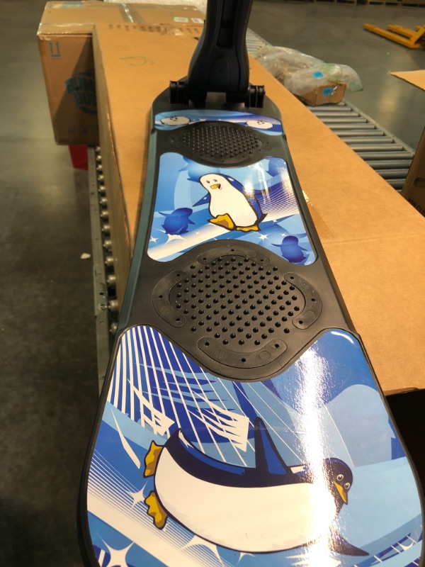 Photo 1 of Superio Kids Snow Scooter Sled, Sliding Ski Snowboard with Grip Handle. Black