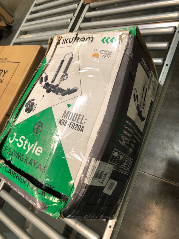 Photo 1 of LEADRACKS Kayak Roof Carrier Rack, Strong Aluminum Anti-Rust Universal Canoe, SUP, Ski, Surfboard, Kayak Rooftop Mount Carrier, Lightweight Kayak Holder, J-Style Folding Kayak Rack for Car, SUV, Truck For 2 kayaks