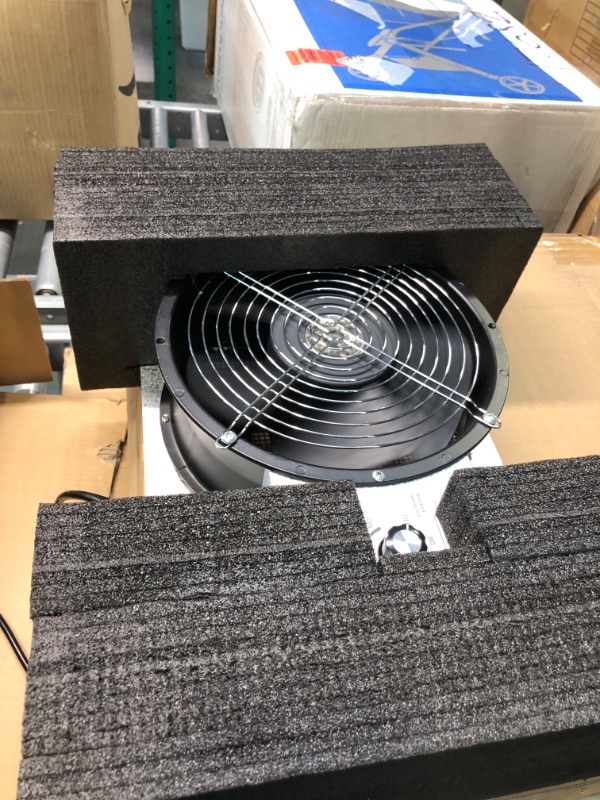 Photo 4 of Denwenny 720CFM IP55 Rated High Flow Powered Crawl Space Ventilation Fans, 10" Vent Fan with humidistat,Dehumidistat, Freeze Protection Thermostat for Crawlspace, Garage,Basements with Isolation Mesh 720CFM Ventilation Fans With Dehumidistat