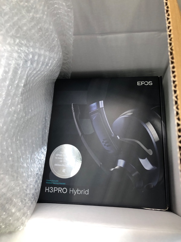 Photo 6 of EPOS Audio H3PRO Hybrid Wireless Closed Acoustic Gaming Headset (Sebring Black)