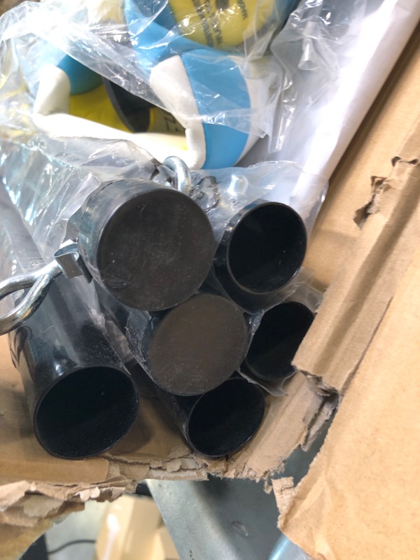 Photo 1 of Zdgao Outdoor Portable Volleyball Net System - Adjustable Height Poles with Soft Volleyball Ball, Pump, Hammer, Boundary Line, and Carry Bag for Backyard, Beach, Lawn Fluorescent Green