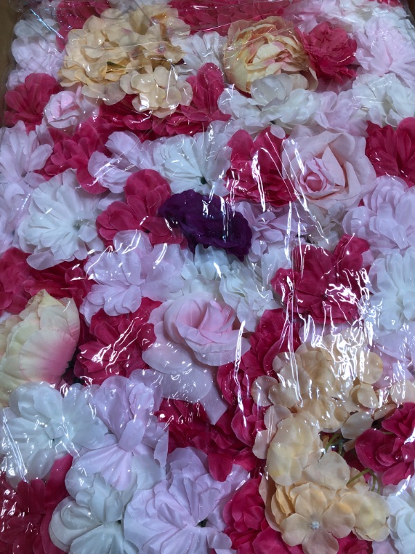 Photo 1 of ARTIFICAL ROSE SILK FLOWER WALL 6PC