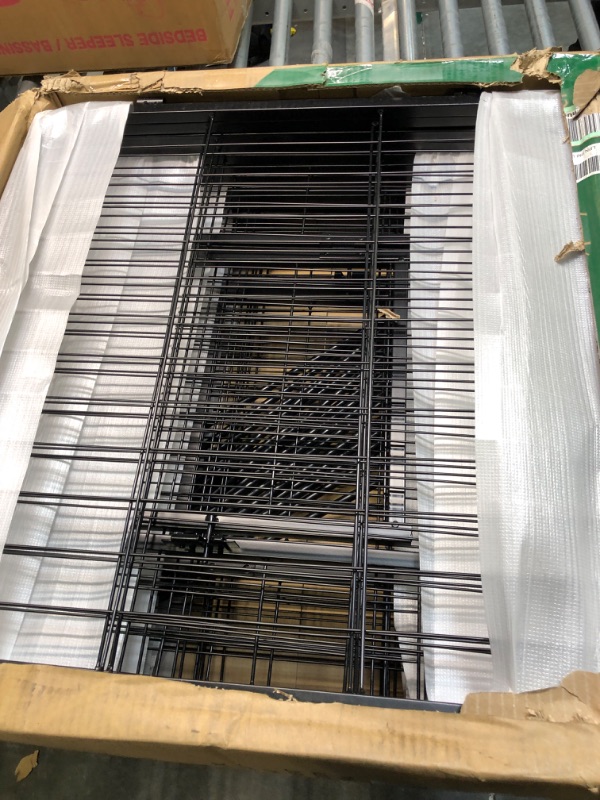 Photo 1 of FXW Dog Playpen Outdoor, 8/16/24/32 Panels Dog Pen 24"/32"/40"/50" Height Dog Fence Exercise Pen with Doors for Large/Medium/Small Dogs, Pet Puppy Playpen for RV, Camping, Yard 16 Panels 24 inch