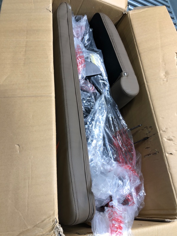 Photo 3 of leikefitness Adjustable Weight Bench Foldable Workout Exercise Bench with Automatic Lock for Upright Incline Decline and Flat Full Body Exercise GM58091(BROWN)