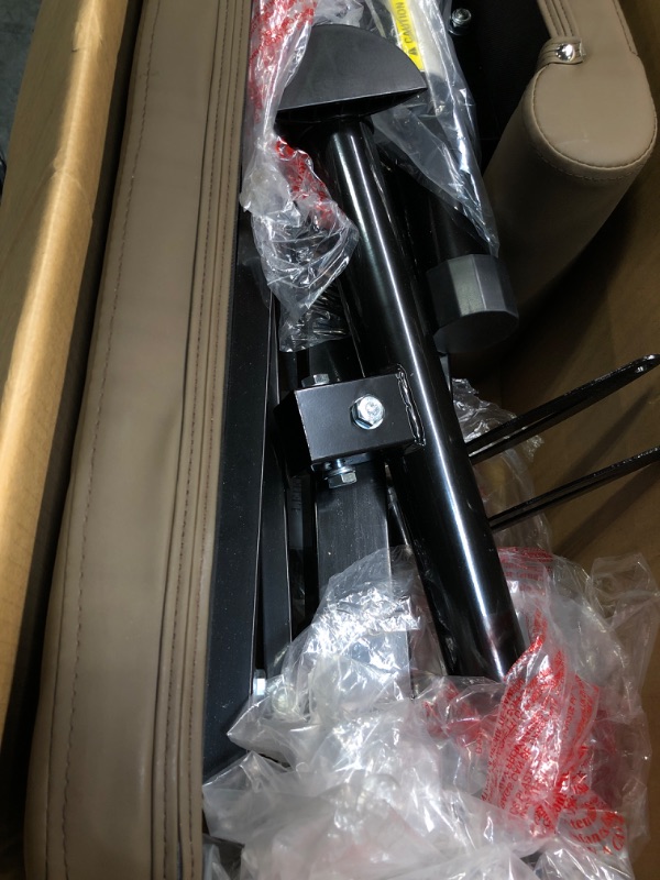 Photo 1 of leikefitness Adjustable Weight Bench Foldable Workout Exercise Bench with Automatic Lock for Upright Incline Decline and Flat Full Body Exercise GM58091(BROWN)