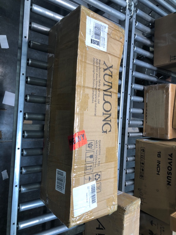 Photo 5 of XUNLONG Air Mat Tumble Track 4/8 inchs Thickness Inflatable Gymnastics Training Mat 10ft/13ft/16ft/20ft with Electric Air Pump for Cheerleading/Training/Water Fun/Park/Home use Gray+Green 10ft×3.3ft×4in?3×1×0.1m)