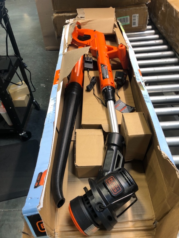 Photo 1 of BLACK+DECKER 20V MAX String Trimmer/Edger & Sweeper Kit with Trimmer Line, 30-Foot, 0.065-Inch, 3-Pack (LCC222 & AF-100-32P) 2 Battery Kit w/ (3) Spools