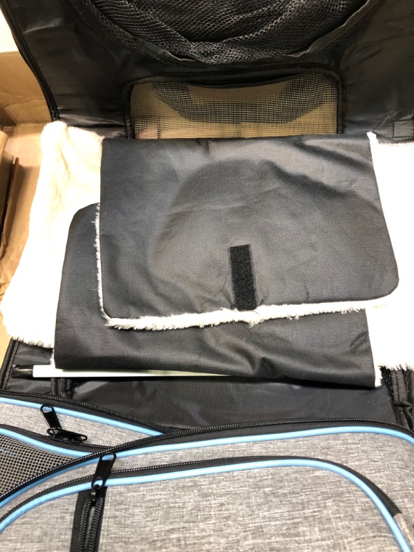 Photo 1 of 
Siivton Pet Carrier Airline Approved, 4 Sides Expandable Cat Carrier Bag with Removable Fleece Pad, Large Soft Sided Pet Travel Carrier, Dog Carrier for...